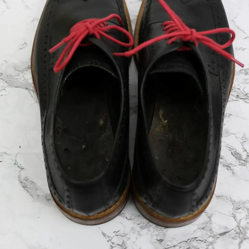Cole Haan Black Leather Brouge Oxford Shoes NO INSOLES Size 11.5M
